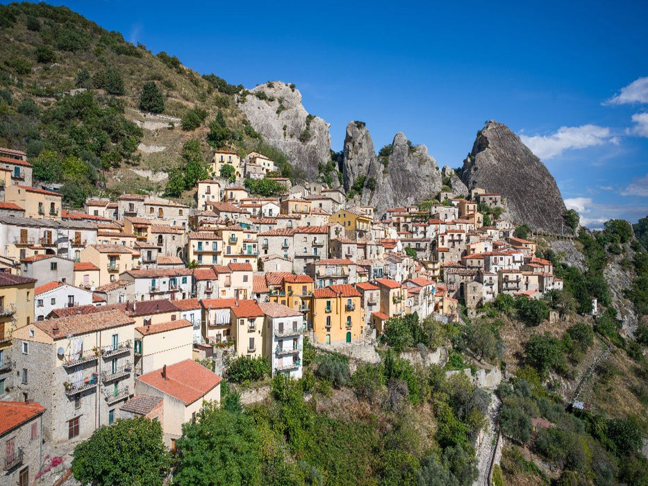 Castelmezzano in der Region Basilikata in Süditalien - CALVENDO Foto-Puzzle'