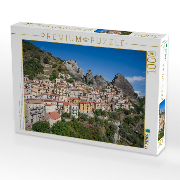 Castelmezzano in der Region Basilikata in Süditalien - CALVENDO Foto-Puzzle'