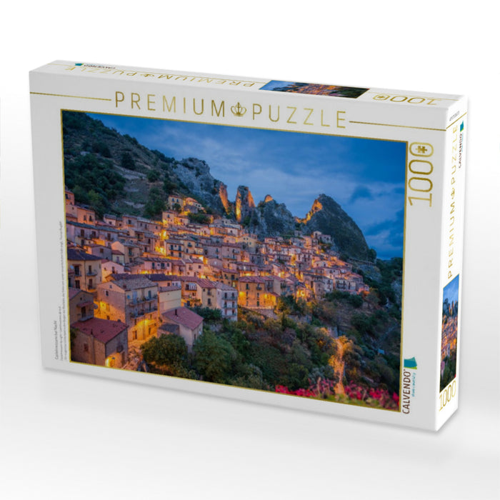 Castelmezzano bei Nacht - CALVENDO Foto-Puzzle'