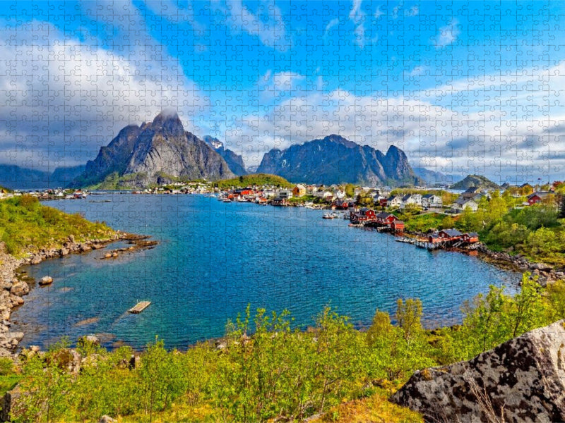 Fischerdorf Reine - CALVENDO Foto-Puzzle'