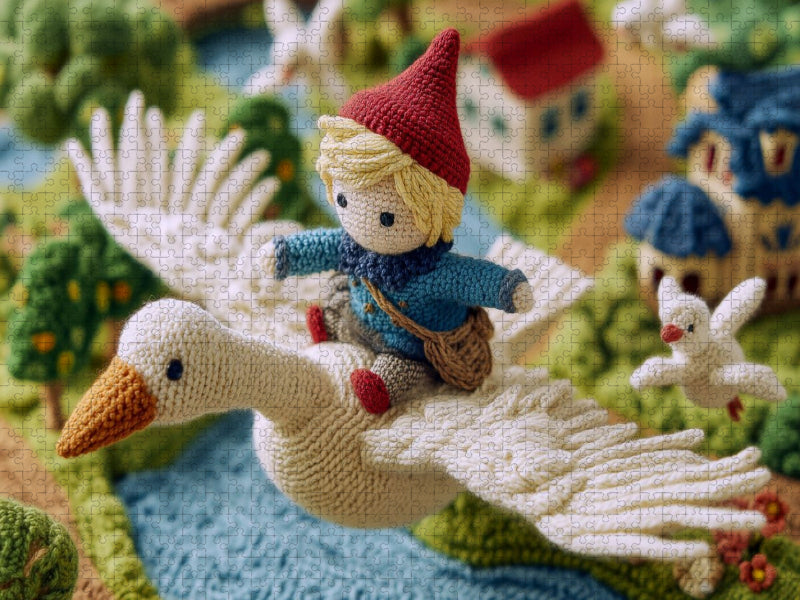 Die wunderbare Reise des kleinen Nils Holgersson mit den Wildgänsen, Selma Lagerlöf - CALVENDO Foto-Puzzle'