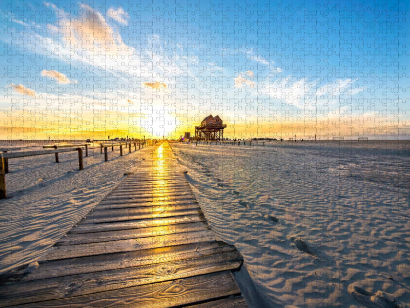 Der Strand von St. Peter-Ording - CALVENDO Foto-Puzzle'