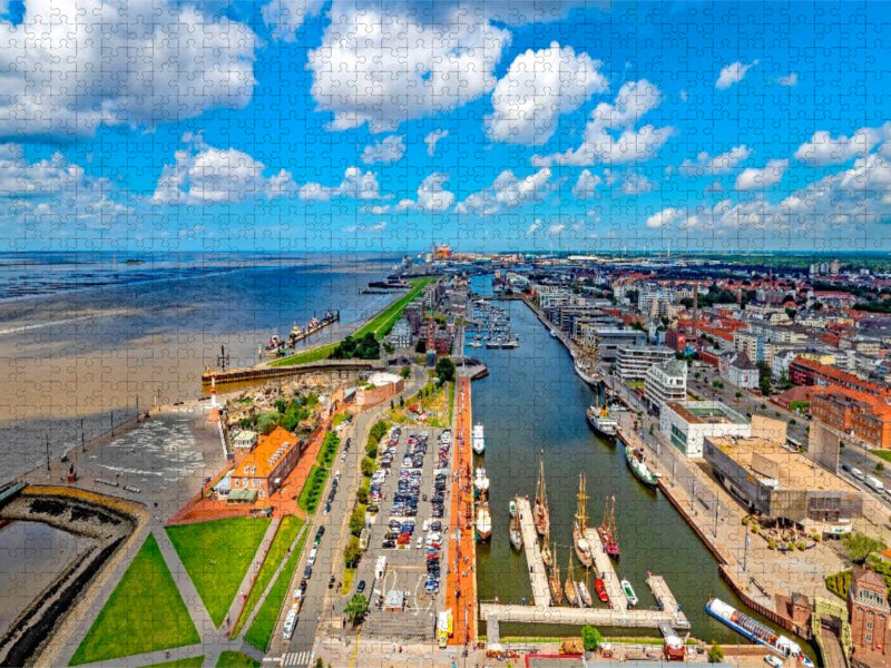 Die Barkhausenstraße in Bremerhaven - CALVENDO Foto-Puzzle'