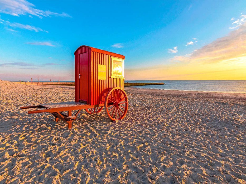 Borkumer Badekarren - CALVENDO Foto-Puzzle'