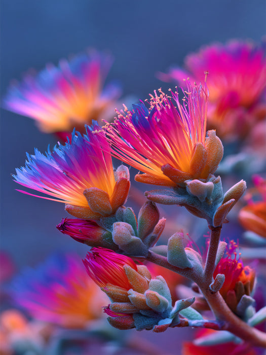 Wüstenblüte nach Regen, seltenes Zusammenspiel - CALVENDO Foto-Puzzle'