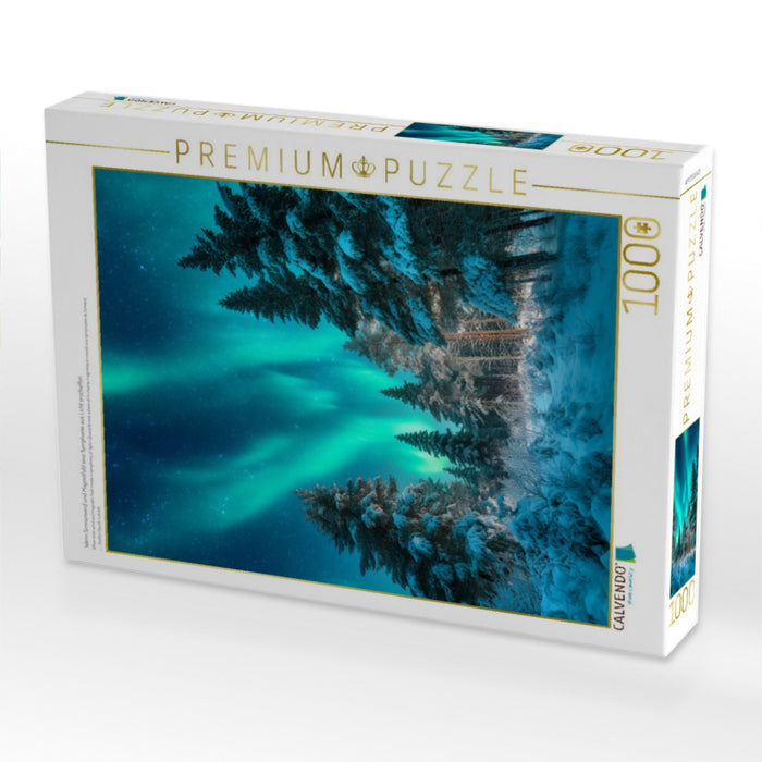 Wenn Sonnenwind und Magnetfeld eine Symphonie aus Licht erschaffen - CALVENDO Foto-Puzzle'