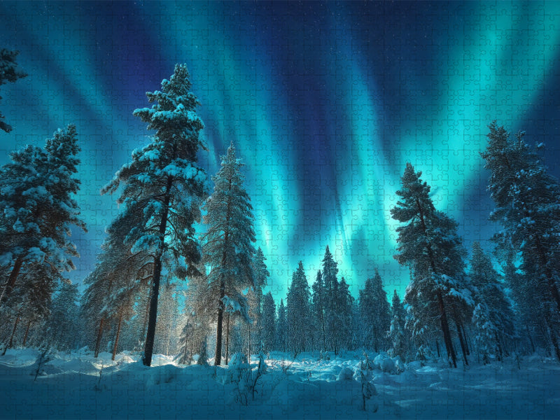 Wenn der Himmel tanzt, vergessen wir die Zeit - CALVENDO Foto-Puzzle'