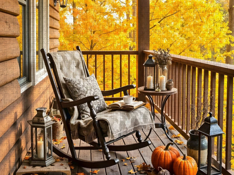 Der Schaukelstuhl weiß vom Loslassen. - CALVENDO Foto-Puzzle'