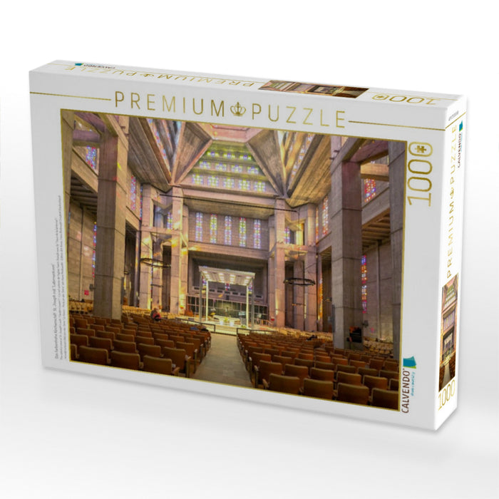 Das farbenfrohe Kirchenschiff St. Joseph mit "Laternenturm" - CALVENDO Foto-Puzzle'