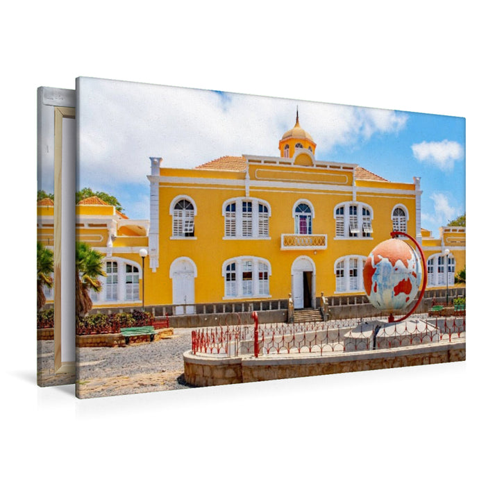 Premium Textil-Leinwand Casa da Ciencia, Mindelo, Insel São, Kapverden