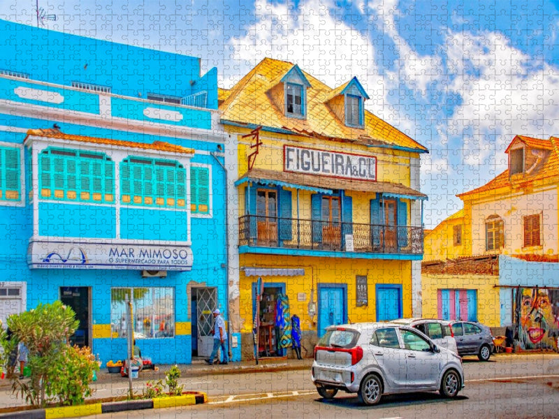Casa Figueira, Mindelo, Insel São, Kapverden - CALVENDO Foto-Puzzle'