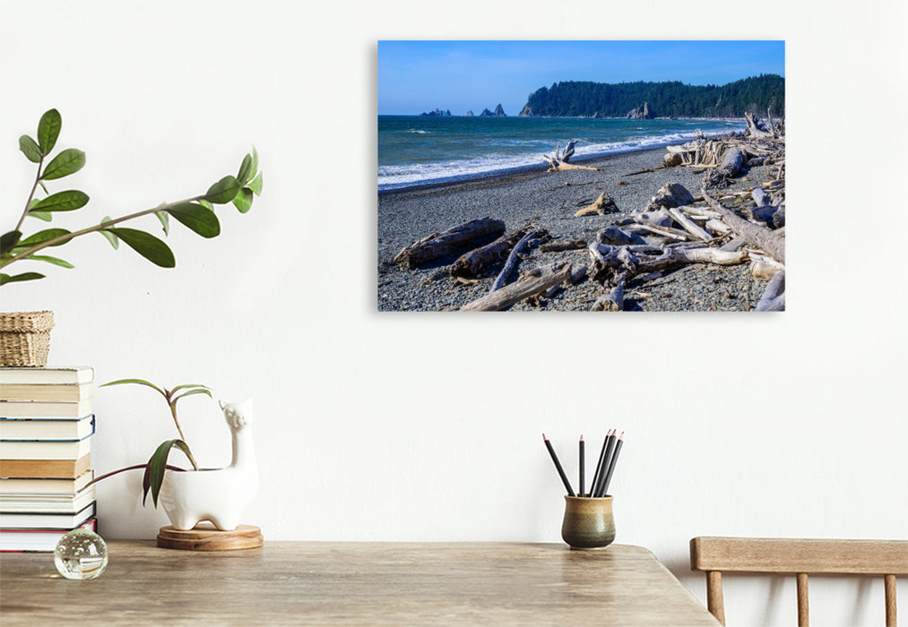 Premium Textil-Leinwand Rialto Beach