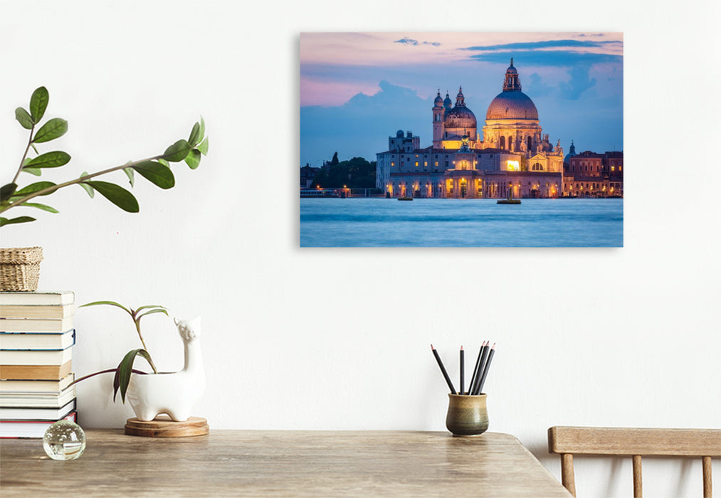 Premium Textil-Leinwand Santa Maria della Salute in Venedig