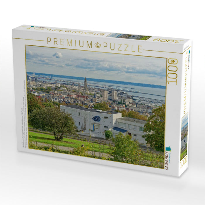 Ausblick vom ehemaligen Fort von Sainte-Adresse in Le Havre - CALVENDO Foto-Puzzle'