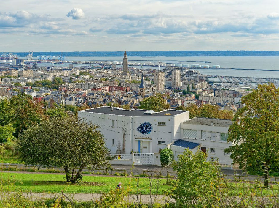 Ausblick vom ehemaligen Fort von Sainte-Adresse in Le Havre - CALVENDO Foto-Puzzle'