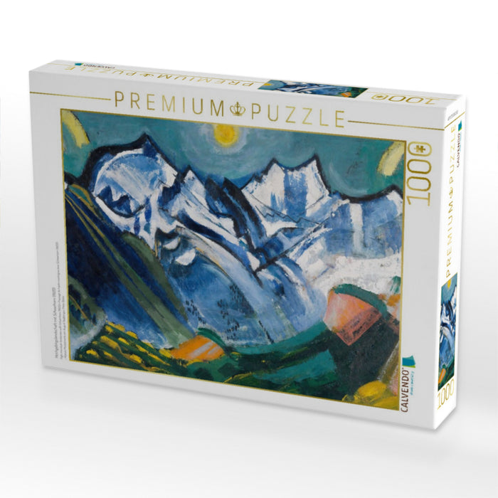 Hochgebirgslandschaft mit Scheerhorn (1920) - CALVENDO Foto-Puzzle'