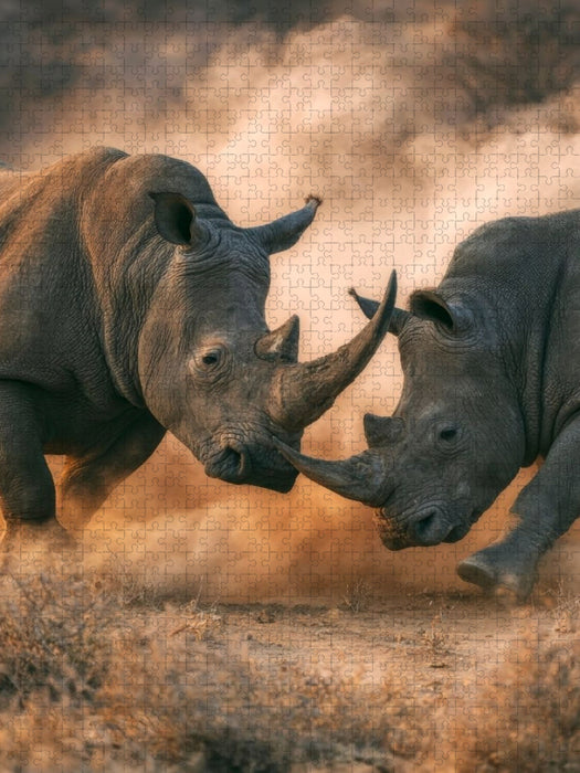 Ein Rivalenkampf - CALVENDO Foto-Puzzle'