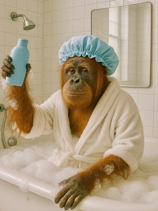 Orang Utan Affe macht Affensauber! - CALVENDO Foto-Puzzle'
