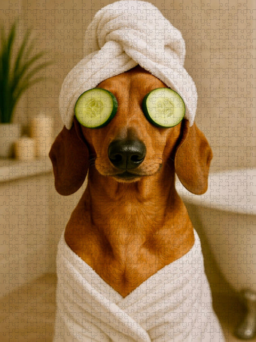 Dackel Deluxe - CALVENDO Foto-Puzzle'