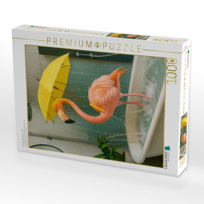Flamingo Pink Shower Party - CALVENDO Foto-Puzzle'