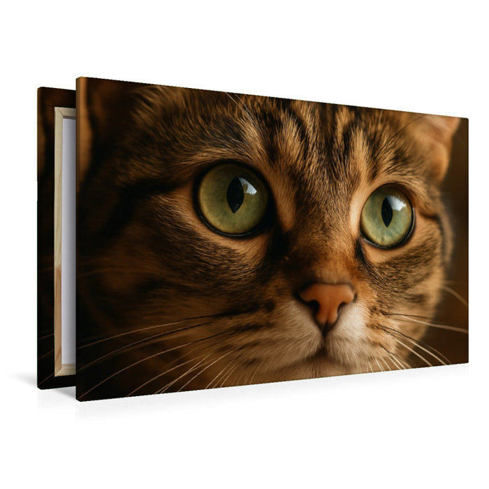 Premium Textil-Leinwand Spiegel der Seele