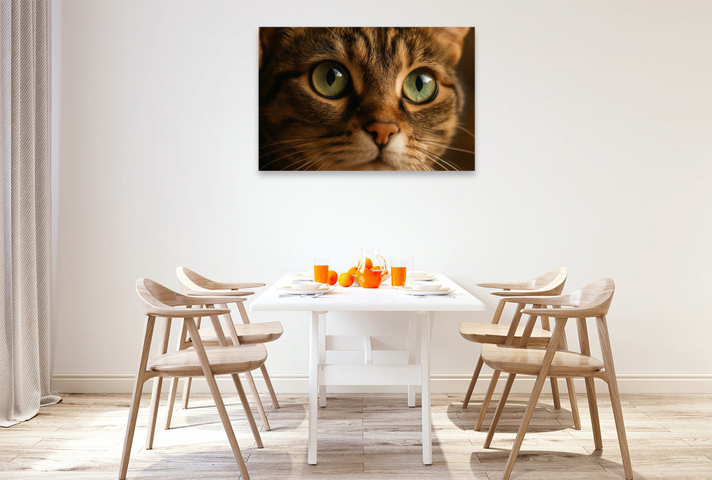 Premium Textil-Leinwand Spiegel der Seele