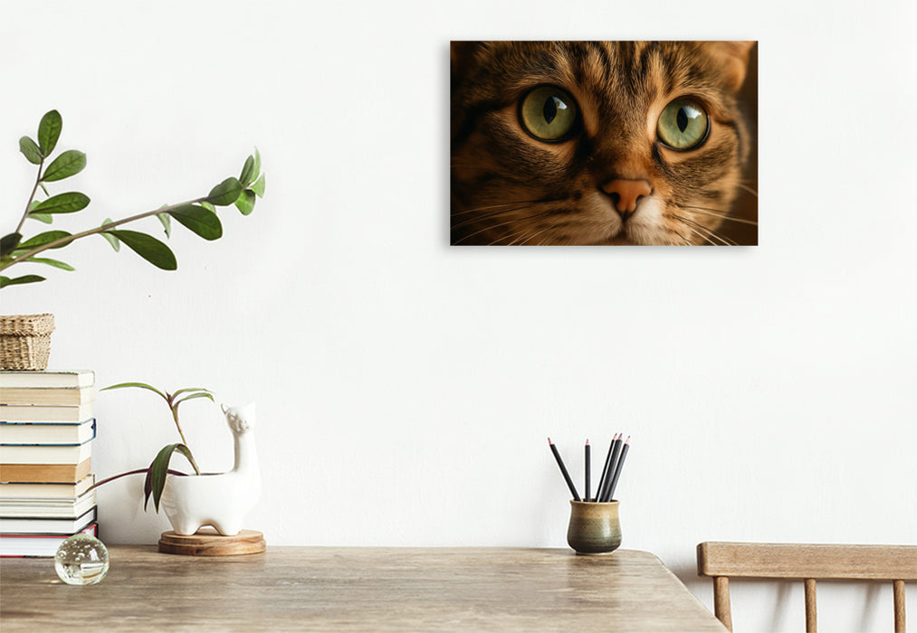 Premium Textil-Leinwand Spiegel der Seele