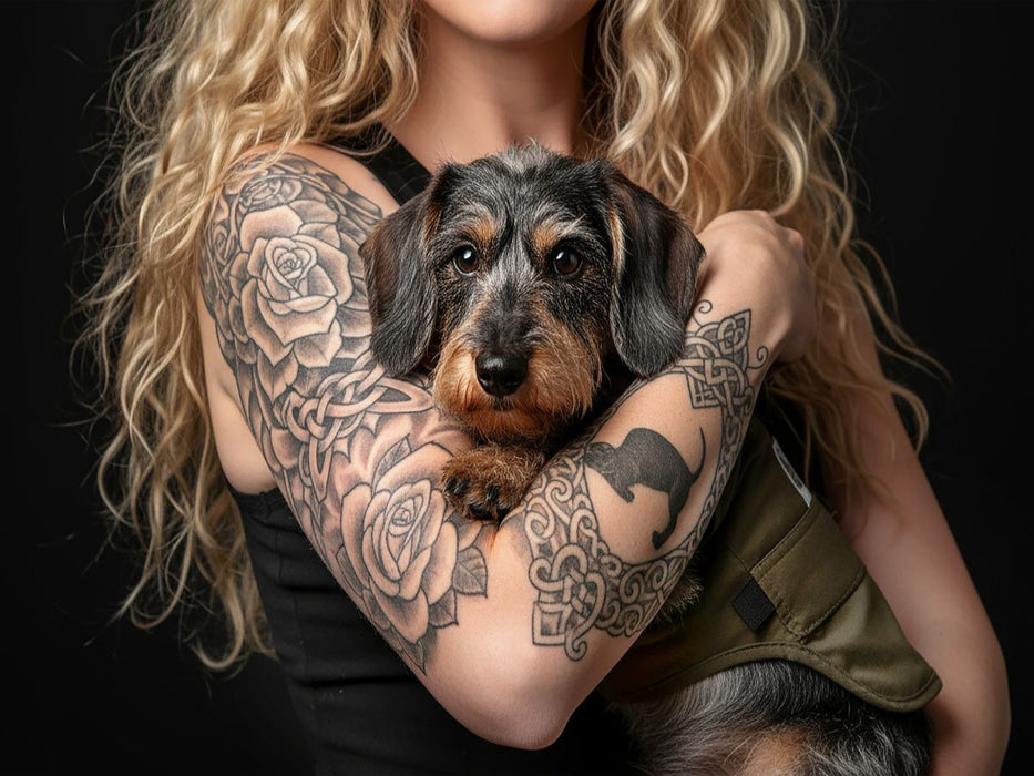 Schau, schau, ein hübsches Rauhaardackel-Mädel. - CALVENDO Foto-Puzzle'