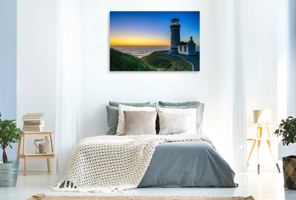 Premium Textil-Leinwand North Head Lighthouse