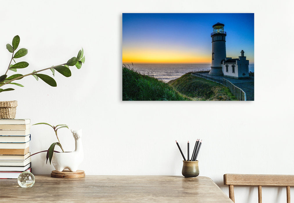 Premium Textil-Leinwand North Head Lighthouse