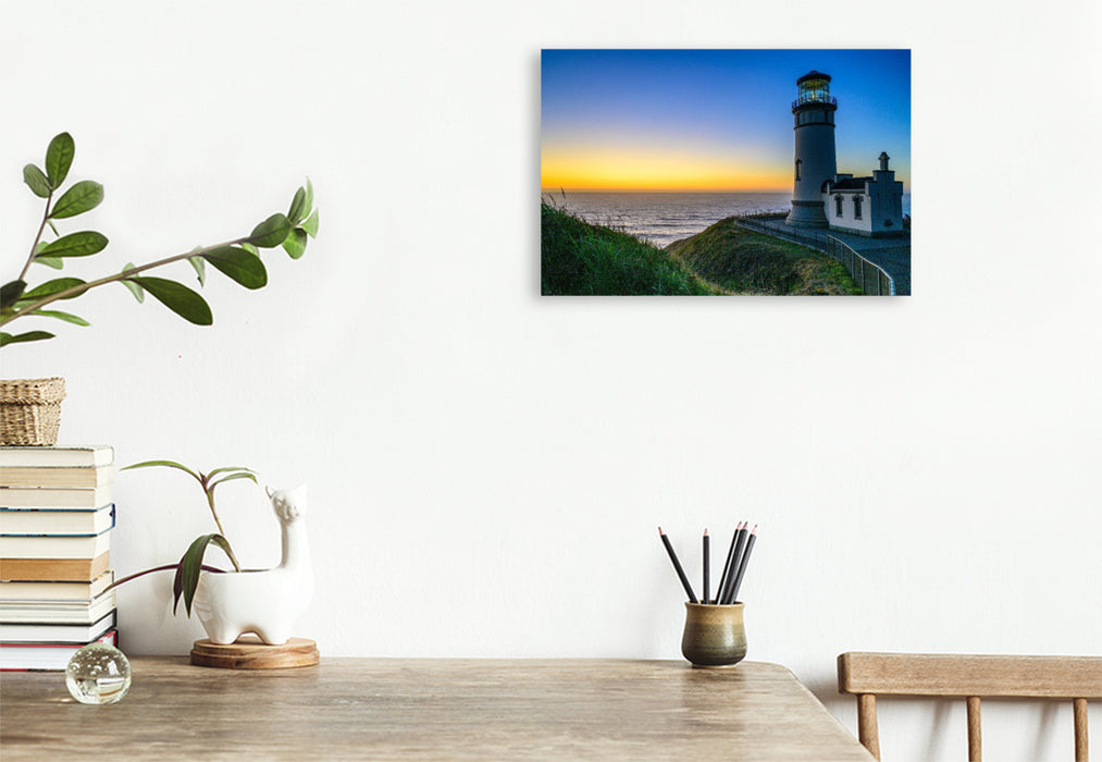 Premium Textil-Leinwand North Head Lighthouse