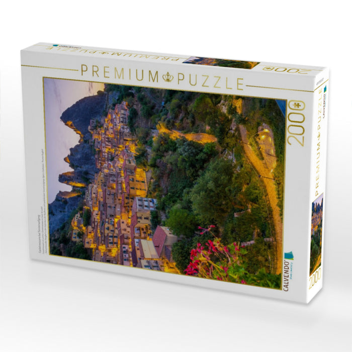 Castelmezzano bei Sonnenaufgang - CALVENDO Foto-Puzzle'