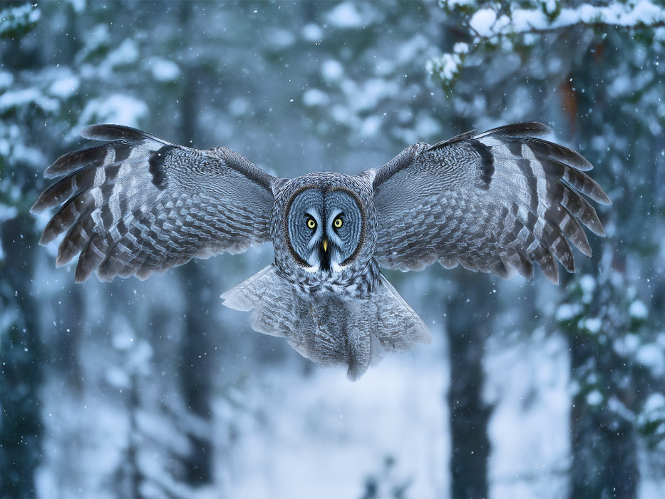 Eule, die Wächterin der Nacht - CALVENDO Foto-Puzzle'