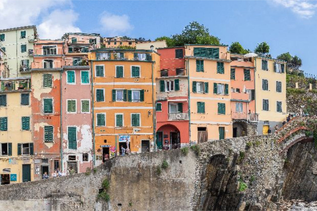 Premium Textil-Leinwand Riomaggiore, Cinque Terre, Italien