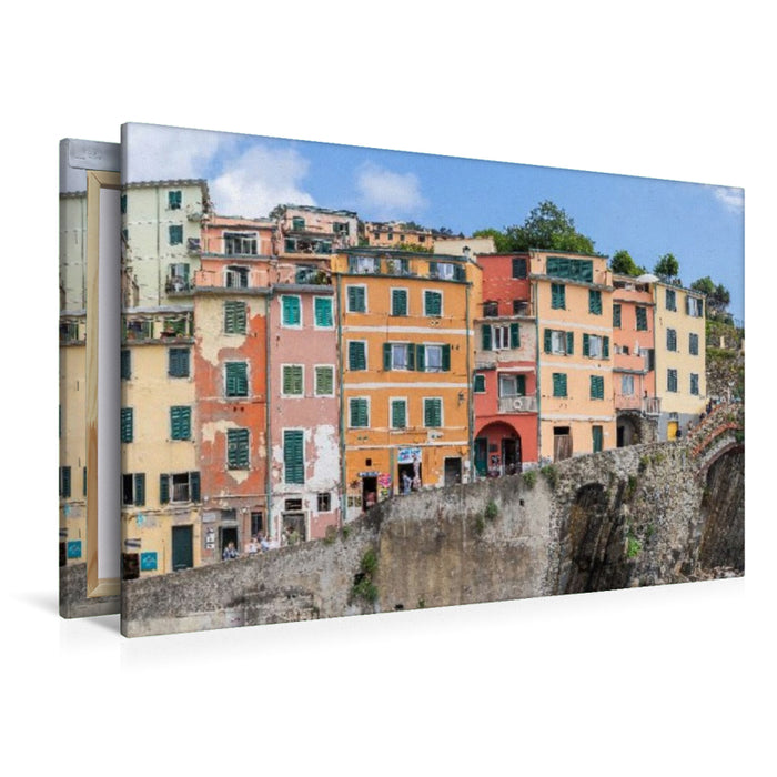 Premium Textil-Leinwand Riomaggiore, Cinque Terre, Italien