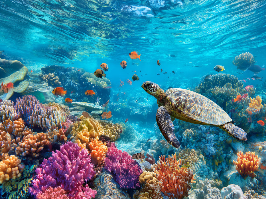 Korallenriff, ein Tanz aus Licht und Leben - CALVENDO Foto-Puzzle'