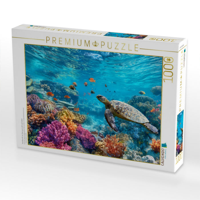 Korallenriff, ein Tanz aus Licht und Leben - CALVENDO Foto-Puzzle'