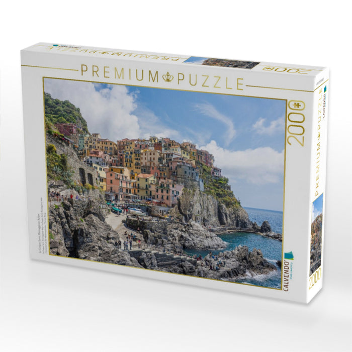 Le Cinque Terre, Riomaggiore, Italien - CALVENDO Foto-Puzzle'