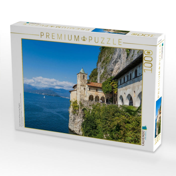 Santa Caterina del Sasso am Lago Maggiore - CALVENDO Foto-Puzzle'