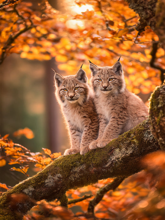 Das ist pure Lebensfreude im herbstlichen Licht - CALVENDO Foto-Puzzle'