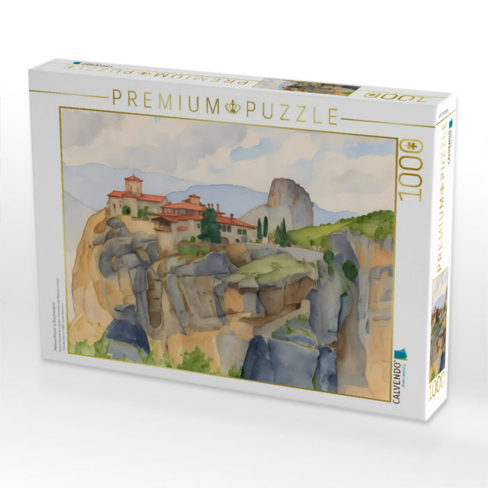 Meteora Klöster in Griechenland - CALVENDO Foto-Puzzle'