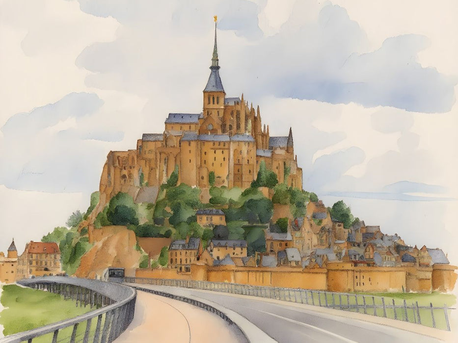 Mont St. Michel in Frankreich - CALVENDO Foto-Puzzle'