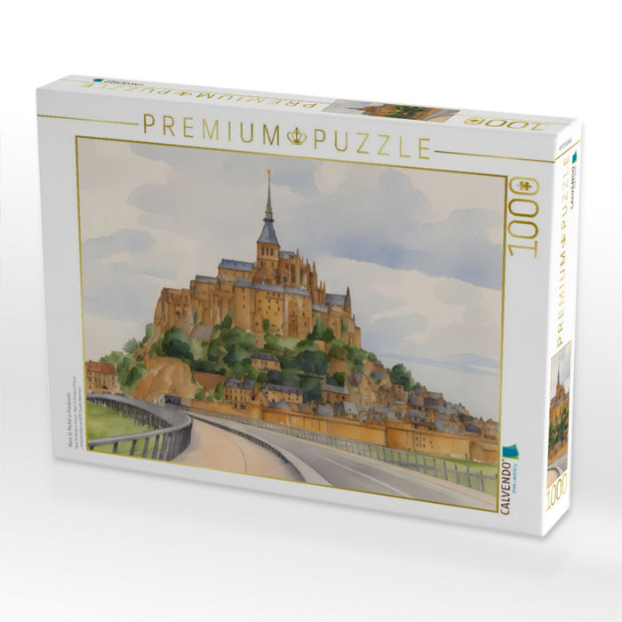 Mont St. Michel in Frankreich - CALVENDO Foto-Puzzle'