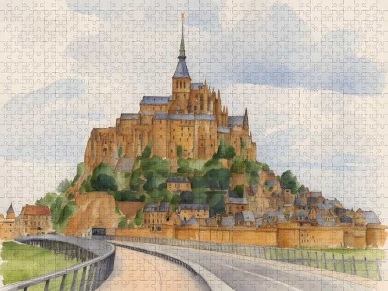 Mont St. Michel in Frankreich - CALVENDO Foto-Puzzle'
