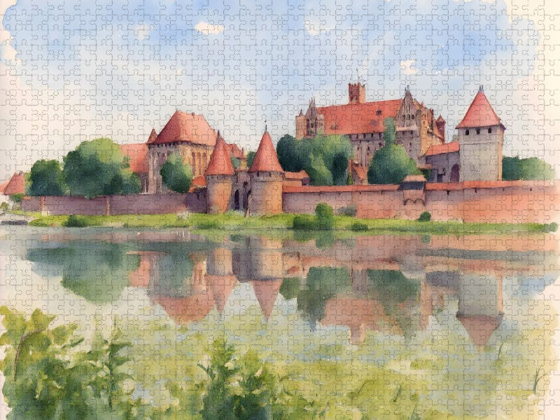 Deutschordensschloss Marienburg in Polen - CALVENDO Foto-Puzzle'