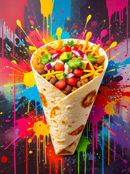 Bunter Wrap mit Streetfood Style - CALVENDO Foto-Puzzle'