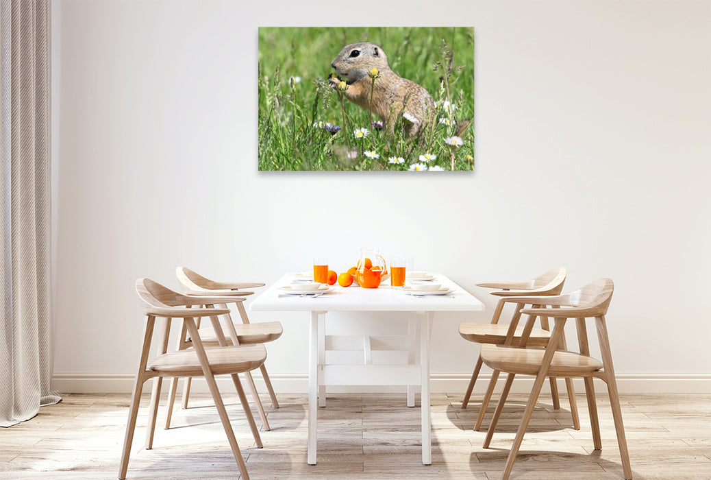 Premium Textil-Leinwand Immer wieder lecker