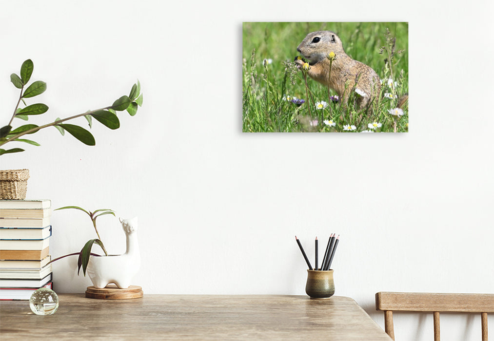 Premium Textil-Leinwand Immer wieder lecker