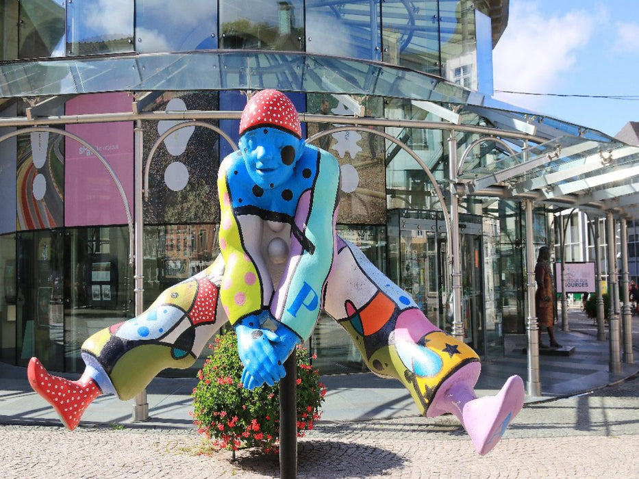 Der Pierrot, das charakteristische Logo von Spa in Belgien - CALVENDO Foto-Puzzle'