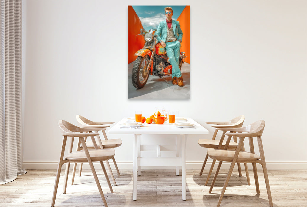 Premium Textil-Leinwand Superreiche